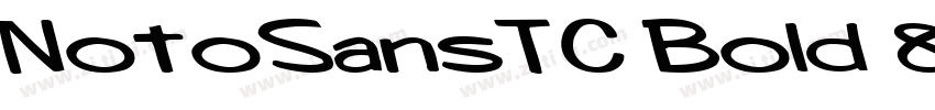 NotoSansTC Bold 83pv字体转换